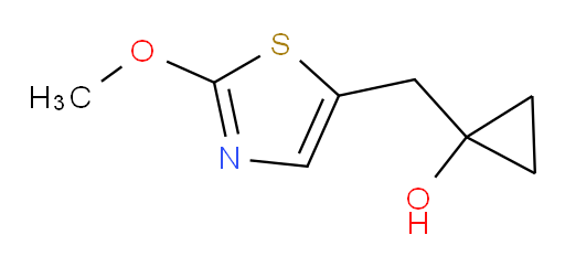 1-[(2-methoxy-1,3-thiazol-5-yl)methyl]cyclopropan-1-ol