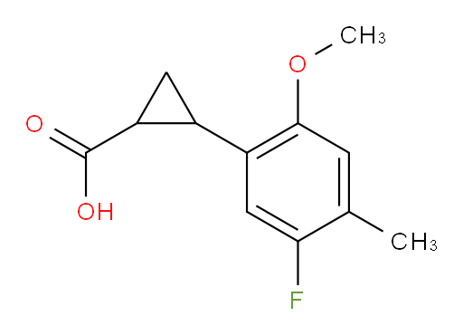 2-(5-fluoro-2-methoxy-4-methylphenyl)cyclopropane-1-carboxylic acid