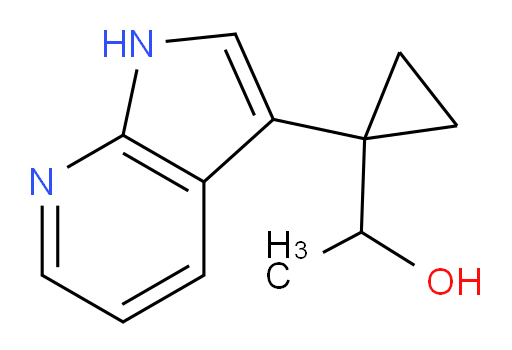 1-(1-{1H-pyrrolo[2,3-b]pyridin-3-yl}cyclopropyl)ethan-1-ol
