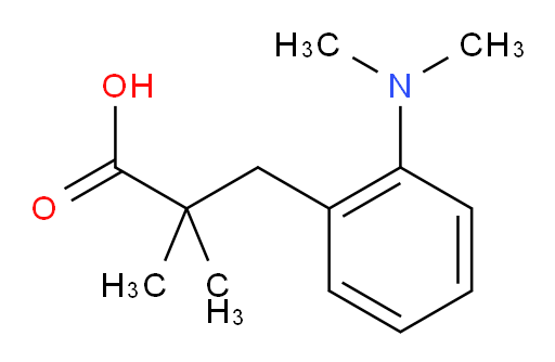 3-[2-(dimethylamino)phenyl]-2,2-dimethylpropanoic acid