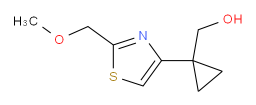 {1-[2-(methoxymethyl)-1,3-thiazol-4-yl]cyclopropyl}methanol