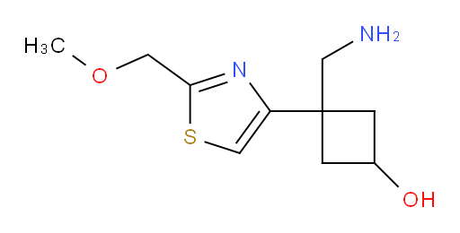 3-(aminomethyl)-3-[2-(methoxymethyl)-1,3-thiazol-4-yl]cyclobutan-1-ol