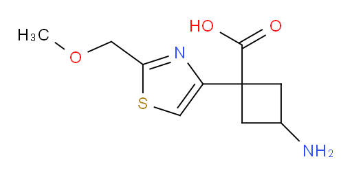 3-amino-1-[2-(methoxymethyl)-1,3-thiazol-4-yl]cyclobutane-1-carboxylic acid
