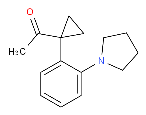 1-{1-[2-(pyrrolidin-1-yl)phenyl]cyclopropyl}ethan-1-one