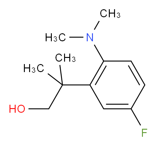 2-[2-(dimethylamino)-5-fluorophenyl]-2-methylpropan-1-ol