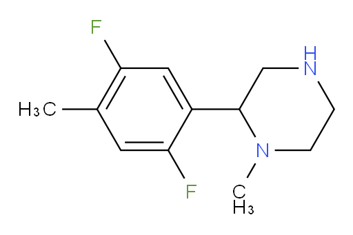 2-(2,5-difluoro-4-methylphenyl)-1-methylpiperazine