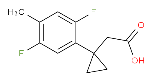 2-[1-(2,5-difluoro-4-methylphenyl)cyclopropyl]acetic acid