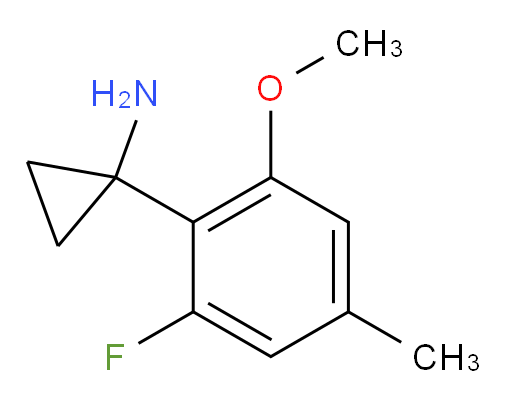 1-(2-fluoro-6-methoxy-4-methylphenyl)cyclopropan-1-amine