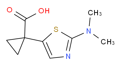 1-[2-(dimethylamino)-1,3-thiazol-5-yl]cyclopropane-1-carboxylic acid