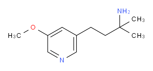 4-(5-methoxypyridin-3-yl)-2-methylbutan-2-amine