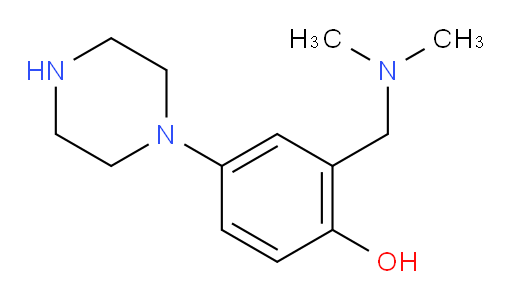 2-[(dimethylamino)methyl]-4-(piperazin-1-yl)phenol
