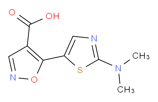 5-[2-(dimethylamino)-1,3-thiazol-5-yl]-1,2-oxazole-4-carboxylic acid