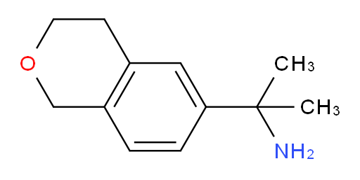 2-(3,4-dihydro-1H-2-benzopyran-6-yl)propan-2-amine