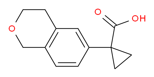 1-(3,4-dihydro-1H-2-benzopyran-6-yl)cyclopropane-1-carboxylic acid