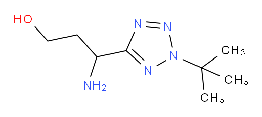 3-amino-3-(2-tert-butyl-2H-1,2,3,4-tetrazol-5-yl)propan-1-ol