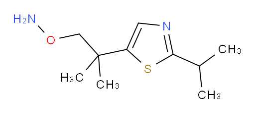 O-{2-methyl-2-[2-(propan-2-yl)-1,3-thiazol-5-yl]propyl}hydroxylamine