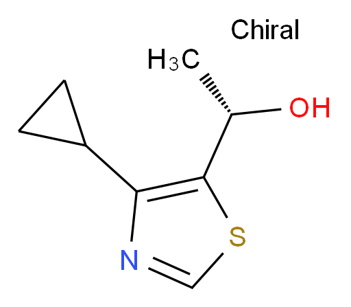 (1S)-1-(4-cyclopropyl-1,3-thiazol-5-yl)ethan-1-ol