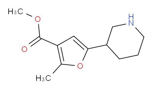 methyl 2-methyl-5-(piperidin-3-yl)furan-3-carboxylate