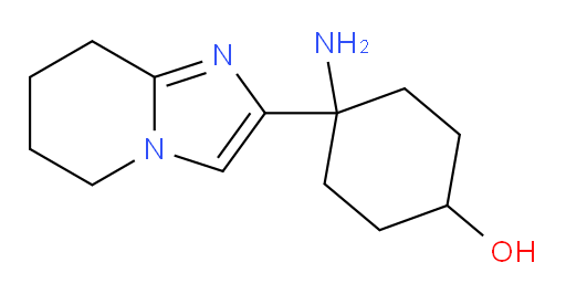 4-amino-4-{5H,6H,7H,8H-imidazo[1,2-a]pyridin-2-yl}cyclohexan-1-ol