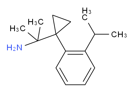 2-{1-[2-(propan-2-yl)phenyl]cyclopropyl}propan-2-amine