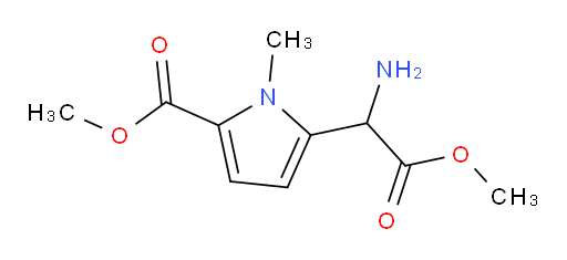 methyl 5-(1-amino-2-methoxy-2-oxoethyl)-1-methyl-1H-pyrrole-2-carboxylate