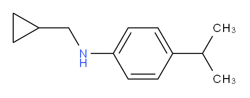 N-(cyclopropylmethyl)-4-(propan-2-yl)aniline