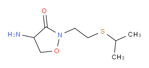 4-amino-2-[2-(propan-2-ylsulfanyl)ethyl]-1,2-oxazolidin-3-one