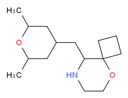 9-[(2,6-dimethyloxan-4-yl)methyl]-5-oxa-8-azaspiro[3.5]nonane