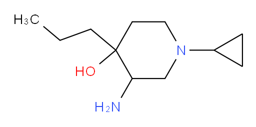 3-amino-1-cyclopropyl-4-propylpiperidin-4-ol