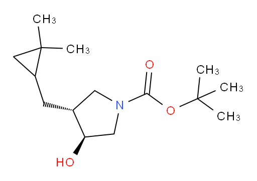 rac-tert-butyl (3R,4S)-3-[(2,2-dimethylcyclopropyl)methyl]-4-hydroxypyrrolidine-1-carboxylate