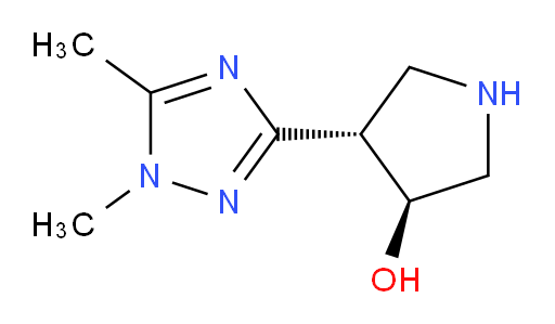 rac-(3R,4R)-4-(dimethyl-1H-1,2,4-triazol-3-yl)pyrrolidin-3-ol