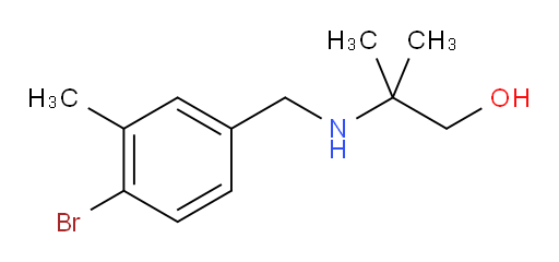 2-{[(4-bromo-3-methylphenyl)methyl]amino}-2-methylpropan-1-ol