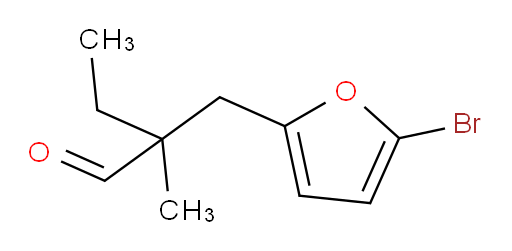 2-[(5-bromofuran-2-yl)methyl]-2-methylbutanal