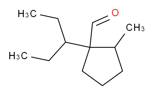 2-methyl-1-(pentan-3-yl)cyclopentane-1-carbaldehyde