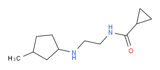 N-{2-[(3-methylcyclopentyl)amino]ethyl}cyclopropanecarboxamide
