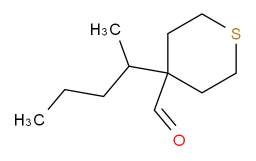 4-(pentan-2-yl)thiane-4-carbaldehyde