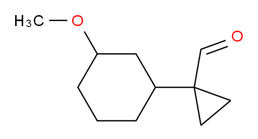 1-(3-methoxycyclohexyl)cyclopropane-1-carbaldehyde