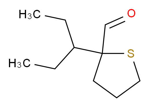 2-(pentan-3-yl)thiolane-2-carbaldehyde