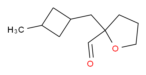 2-[(3-methylcyclobutyl)methyl]oxolane-2-carbaldehyde