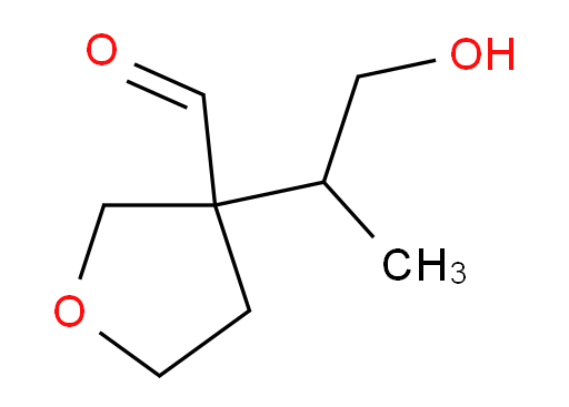 3-(1-hydroxypropan-2-yl)oxolane-3-carbaldehyde