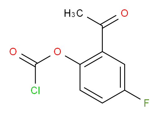 2-acetyl-4-fluorophenyl chloroformate
