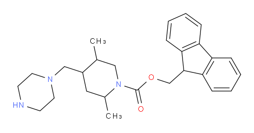 9H-fluoren-9-ylmethyl 2,5-dimethyl-4-(piperazin-1-ylmethyl)piperidine-1-carboxylate