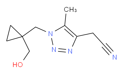 2-(1-{[1-(hydroxymethyl)cyclopropyl]methyl}-5-methyl-1H-1,2,3-triazol-4-yl)acetonitrile