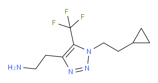 2-[1-(2-cyclopropylethyl)-5-(trifluoromethyl)-1H-1,2,3-triazol-4-yl]ethan-1-amine