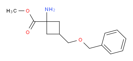 methyl 1-amino-3-[(benzyloxy)methyl]cyclobutane-1-carboxylate