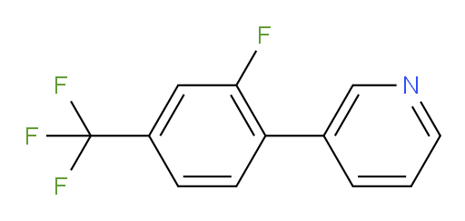 3-[2-fluoro-4-(trifluoromethyl)phenyl]pyridine