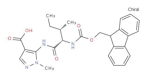 5-[(2S,3S)-2-({[(9H-fluoren-9-yl)methoxy]carbonyl}amino)-3-methylpentanamido]-1-methyl-1H-pyrazole-4-carboxylic acid