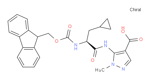 5-[(2S)-3-cyclopropyl-2-({[(9H-fluoren-9-yl)methoxy]carbonyl}amino)propanamido]-1-methyl-1H-pyrazole-4-carboxylic acid