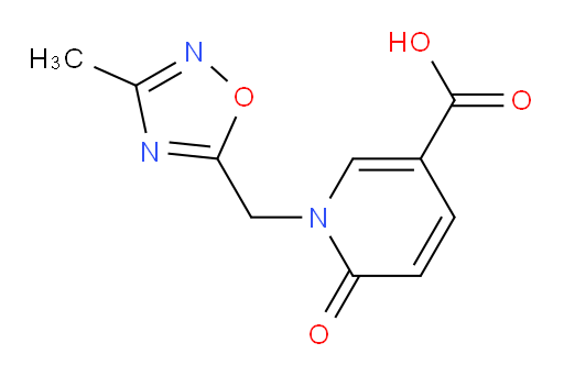 1-[(3-methyl-1,2,4-oxadiazol-5-yl)methyl]-6-oxo-1,6-dihydropyridine-3-carboxylic acid