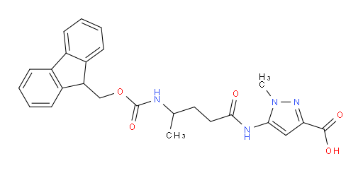 5-[4-({[(9H-fluoren-9-yl)methoxy]carbonyl}amino)pentanamido]-1-methyl-1H-pyrazole-3-carboxylic acid